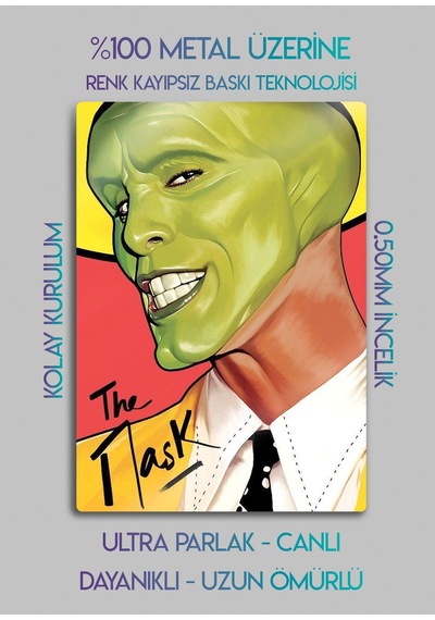 The Mask - Metal Baskı Parlak Tablo