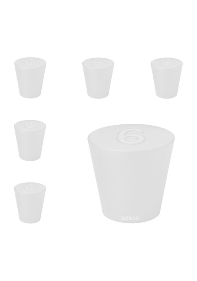 Borox Silikon Tıpa No 6 - 25x33x28mm - 5 Adet