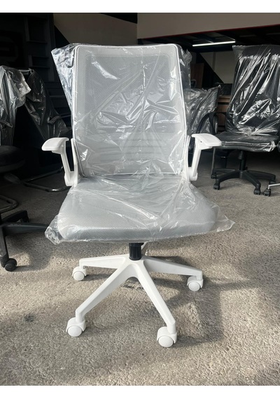 Ergonomik Fileli Ofis Çalışma Koltuğu - Beyaz Fileli Çalışma Koltuğu, Beyaz Ofis Koltuğu Beyaz