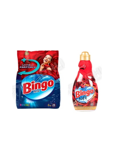Bingo Renkliler 4kg + Soft Yumuşatıcı 1440 Ml 2'li Set Diğer