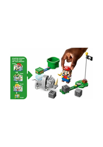 LEGO® 71420 Super Mario Gergedan Rambi Ek Macera Seti 106 Parça