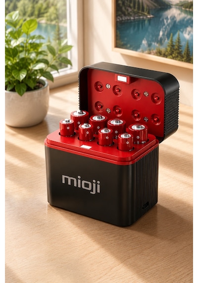 Mioji BT12 AA ve AAA 1.5V Pil Şarj Cihazı Siyah