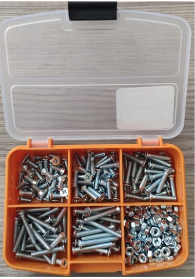 M4 Yhb Vida Somun Seti-310 Adet-metrik 4 Mm-boy 10-15-20-25-30 Mm