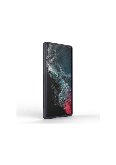 Galaxy Uyumlu S23 Ultra Kılıf Esnek Tpu Oyuklu Arka Yüzey Tasarımlı Klfs Etnik Silikon Kapak - Siyah Siyah