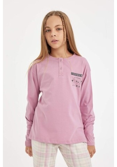 Defacto Kız Çocuk Pijama Takımı Yazı Baskılı Uzun Kollu Üst Uzun Alt D2117A824AUBR82 Bordo Defacto Kız Çocuk Pijama Takımı Yazı Baskılı Uzun Kollu Üst Uzun Alt D2117A824AUBR82 Bordo