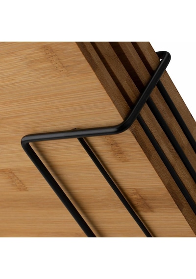 Bambu Standlı Kesme Tahtası 4lü Set - M7b11