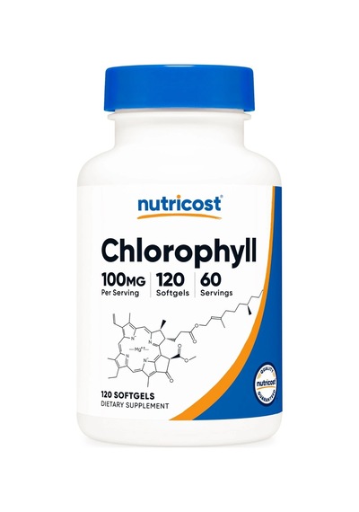 Chlorophyll 100mg 120 Softgels - Gluten-free, 60 Servings