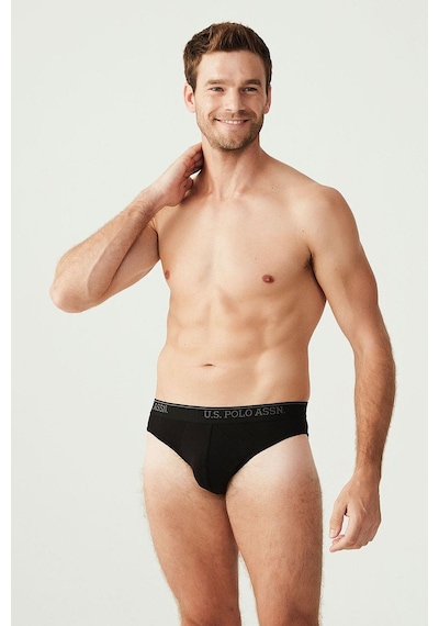 U.S. Polo Assn. U.s Polo Assn. 90003 Erkek Battal 3'lü Slip Külot-siyah Siyah