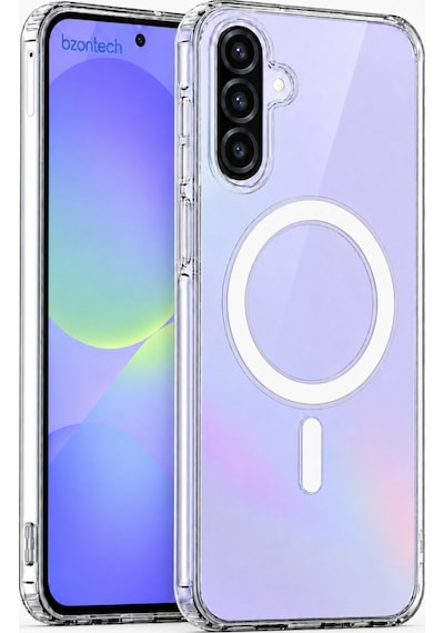 Samsung Galaxy Uyumlu A36 5G / A56 5G  Yumuşak Magsafe Kablosuz Şarj Destekli Şeffaf Kılıf Kamera İçin Yükseltilmiş Çerçeve - A56 5G