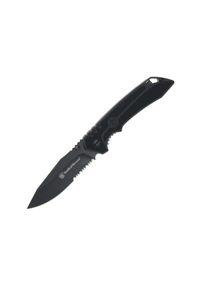 Smith Wesson Specıal Ops Serrated Clip Point Kamp Çakı 1205913 Siyah