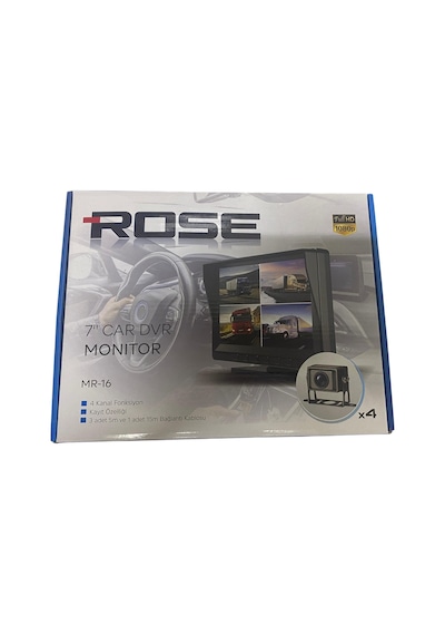 Rose Mr-16 7 Ekranlı 4 Kameralı Araç Dvr Seti - 4 Kanal Foksiyon - Kayıt Özelliği