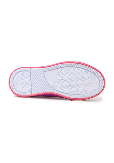 Kiko Kids Tinna Bağcıklı Kız Bebek Keten Spor Ayakkabı Pembe
