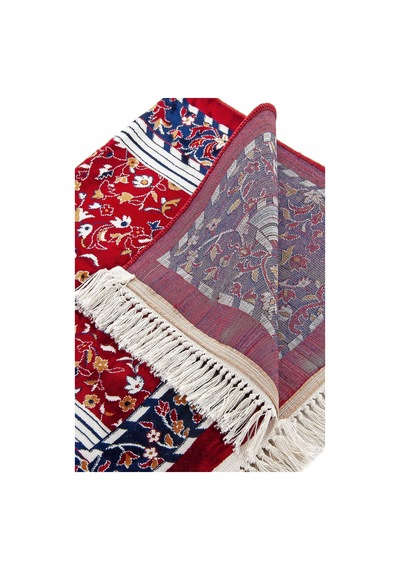 Hali Tipi Dokuma Ravza Desenli Seccade Kırmızı