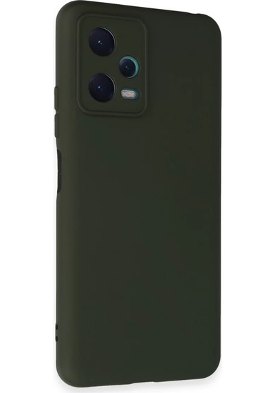Newface Xiaomi Redmi Note 12 5g Kılıf Nano İçi Kadife Silikon - Koyu Yeşil