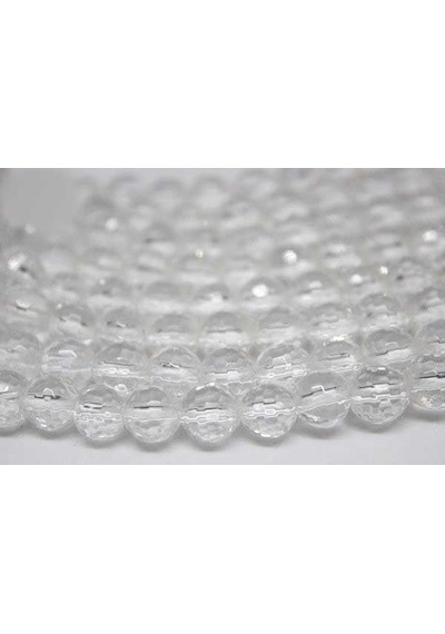 Kristal Kuvars Taşı Faset Kesim Dizi 8mm Kahverengi
