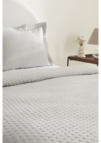 Karaca Home Breeze Soft Çift Kişilik Yatak Örtüsü Gri Gri