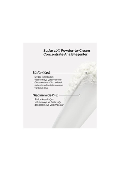 The Ordinary Sulfur 10% Powder-to-cream Concentrate