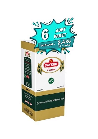 Hediyelik Dökme Siyah Çay 400 Gr. Altılı Paket