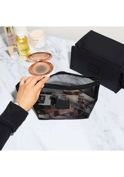 The Flat Lay Co. Temel Makyaj Çantası, Büyük Boy & Yastıklı Tasarım