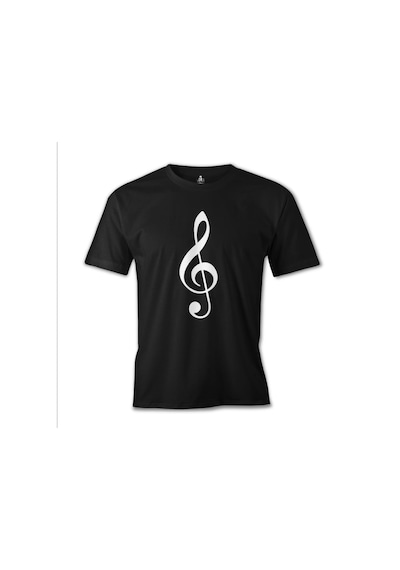 Müzik - Nota Siyah Erkek Tshirt