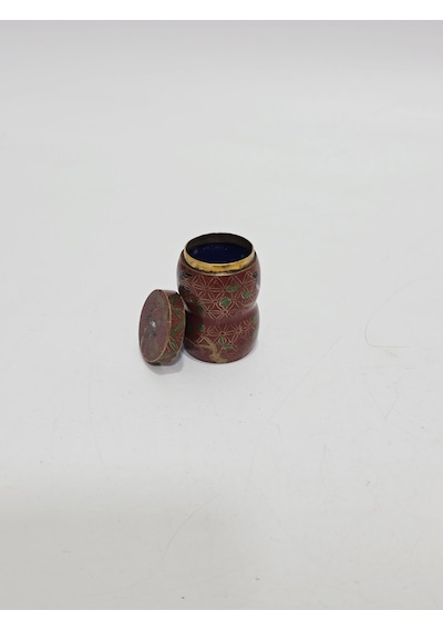 Antika Cloisonne Minyatür Kutu 5,5cm 019