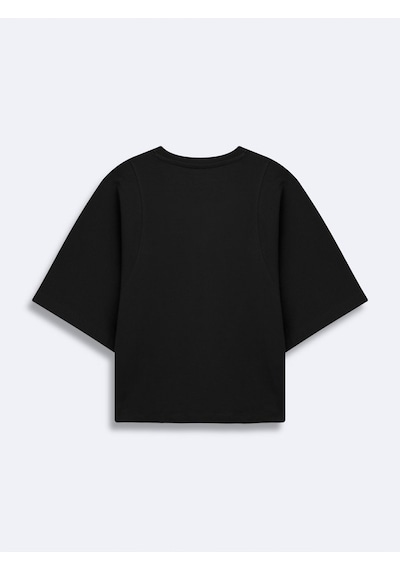 LTB Basic Crop Siyah T-shırt