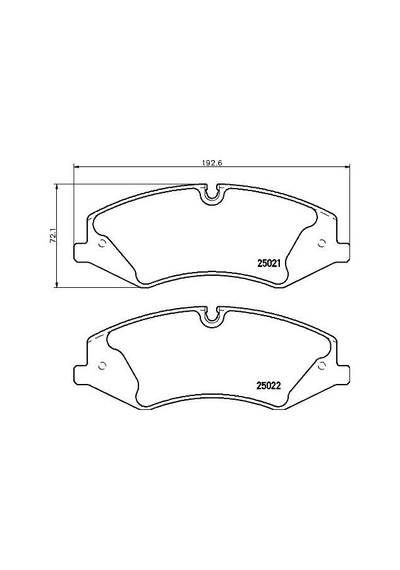 Brembo Fren Balatası On Land Rover Defender L663 L319 L462 Range Rover L322 L405 L320 L494 L560 P44024 Lr021253