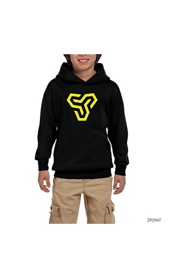 Zepplin Giyim Csgo Space Soldiers Siyah Çocuk Kapşonlu Sweatshirt