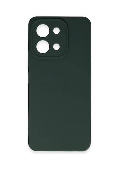 Vivo Y28 Kılıf First Silikon - Koyu Yeşil 0.2M-Çok Renkli