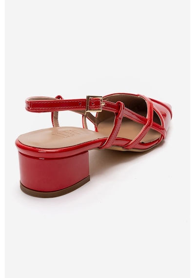 Luvishoes Olena Kırmızı Rugan Kadın Topuklu Sandalet