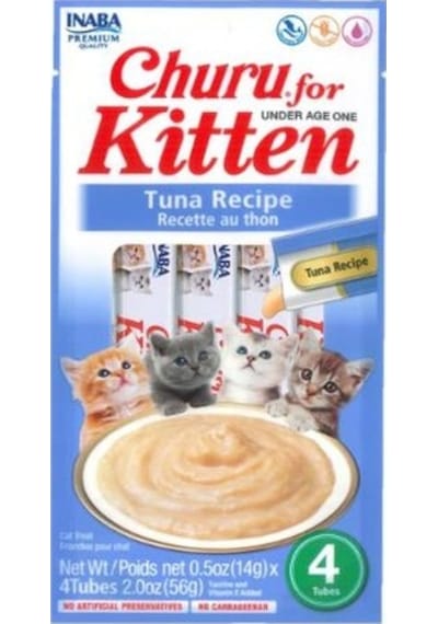 Ciao Churu Tuna Balıklı Yavru Kedi Ödül Kreması 4 x 14 G
