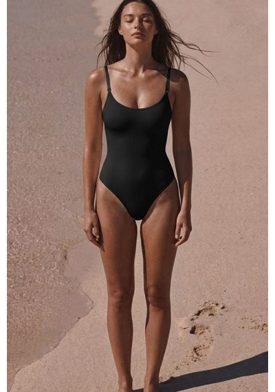 Fit Women Kadın Basic Çıtçıtlı Siyah ı Korse