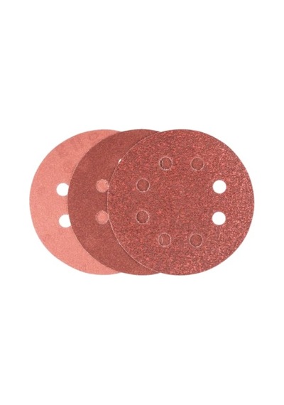 6'lı Eksantirik Zımpara Kağıdı Seti, 125 Mm, 60/120/240 Kum, 8 Delik