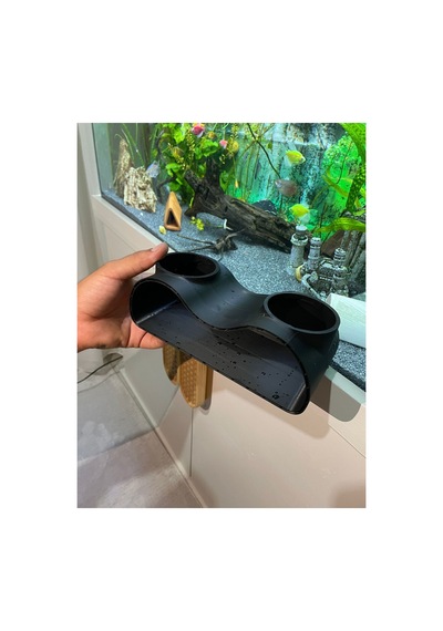 Akvaryum Dekor Balik Mağarası Sığınağı 2 Li 210x90x70 Mm Delik Çapı 70 Mm