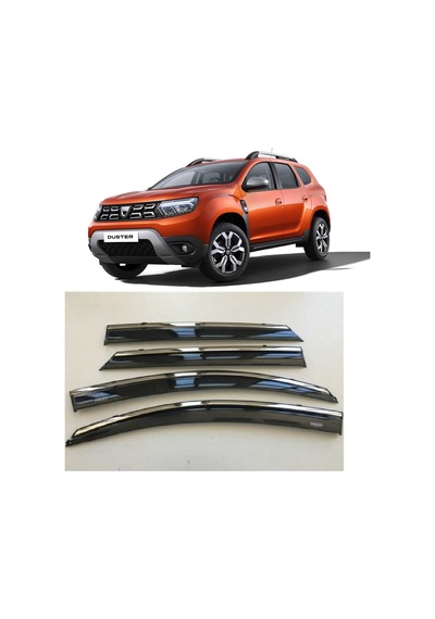 DACIA DUSTER Kromlu Cam Rüzgarlığı Krom Rüzgarlık  2018 - 2023