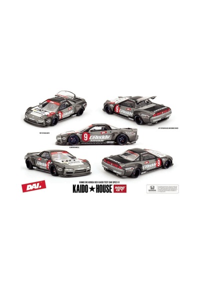 Mını Gt Kaido House Honda Nsx Kaido Test Car Spec V1 Khmg190 1:64 Diecast Model Araba Gri