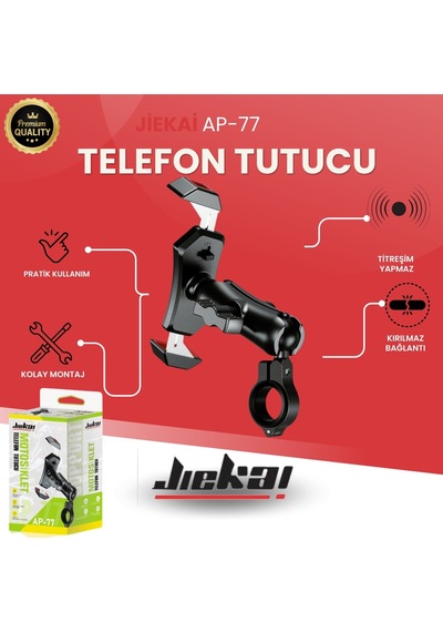 Jikeai Ap-77 Gidon Bağlantılı Telefon Tutucu