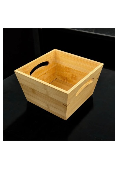 Bambu Meyvelik Bol Kase Sunumluk Ekmeklik Organizer Sepet 20 12cm
