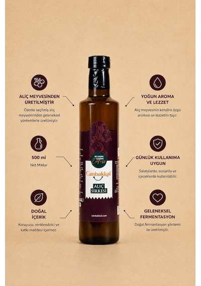 Canbakkal Doğal Yoğun Aromalı Alıç Sirkesi 500 ML