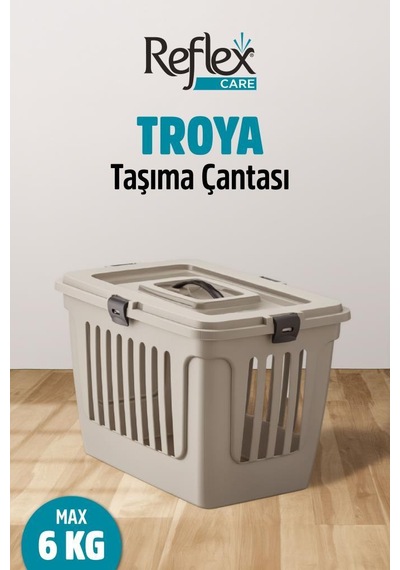 Reflex Care Troya Kedi Ve Köpek Taşıma Çantası Bej 49,5 X 33,5 X 33 Cm