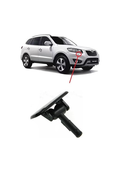 Hyundai Santa Fe Far Yıkama Kapağı Sağ 2009-2010-2011-2012 Siyah