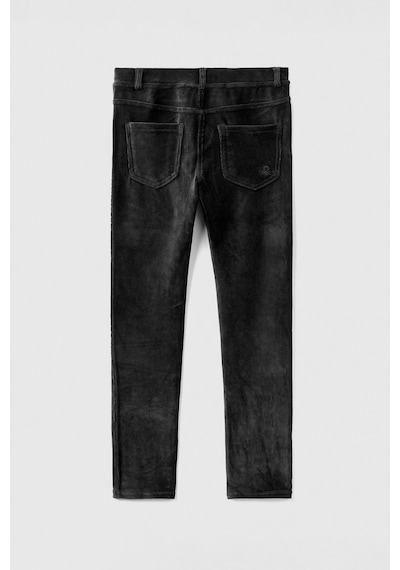 United Colors Of Benetton Kız Çocuk Kadife Jegging - Siyah Siyah