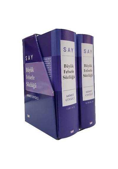 Say Büyük Felsefe Sözlüğü Seti - 2 Kitap Takım - Ahmet Cevizci - Say Yayınları