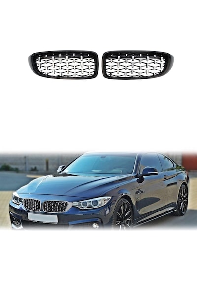 Bmw F33 Cabrio 2014-2019 Krom Daimond Ön Panjur-ön Böbrek