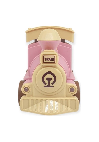 Oyuncak Tren Işıklı Sesli Bas Gitsin 14cm - Pembe - 8068a - 1 Adet