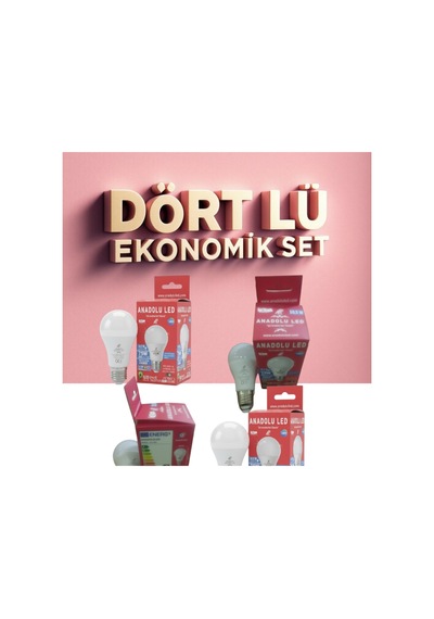 Led Ampul 10,5 W 75w869lm/ 360 Beyaz Işık 4 Lü Eko Pk