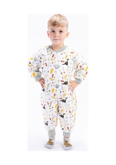 Babyhola 2.5 Tog Yorgan Gerektirmeyen Kalın Elyaf Dolgulu Çocuk Uyku Tulumu Pamuk Astarlı Unisex 6020 Siyah
