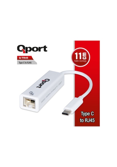 Qport Q-Tr45 Type-C To Rj45(Gigabit)Network Dönüştürücü