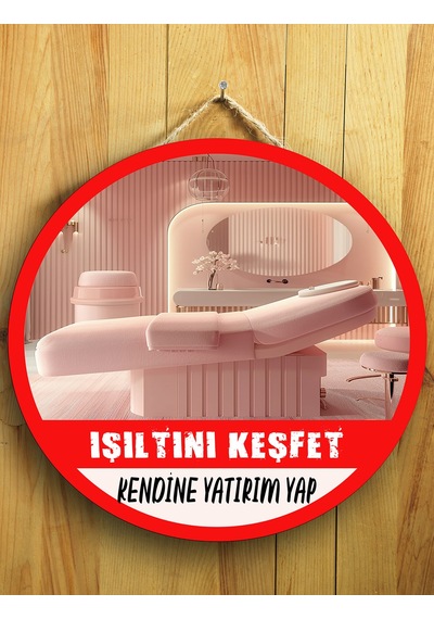 Mayeka Güzellik Salonları İçin Güzellik Salonu Duvar Kapı Tablo Ahşap Askılı Pano Tabela