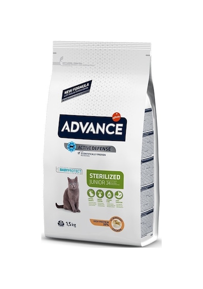 Advance Young Sterilised Tavuklu Kısırlaştırılmış Yavru Kedi Maması 1500 G